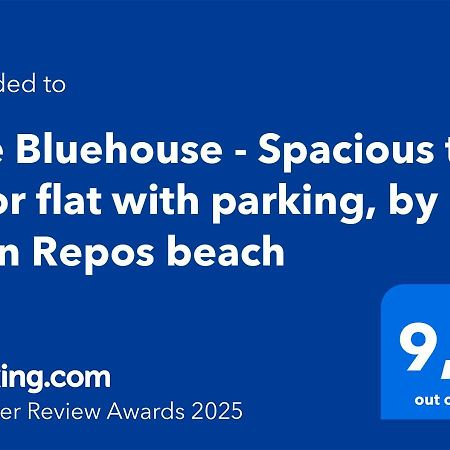 The Bluehouse - Spacious Top Floor Flat With Parking, By Mon Repos Beach Corfu  Luaran gambar