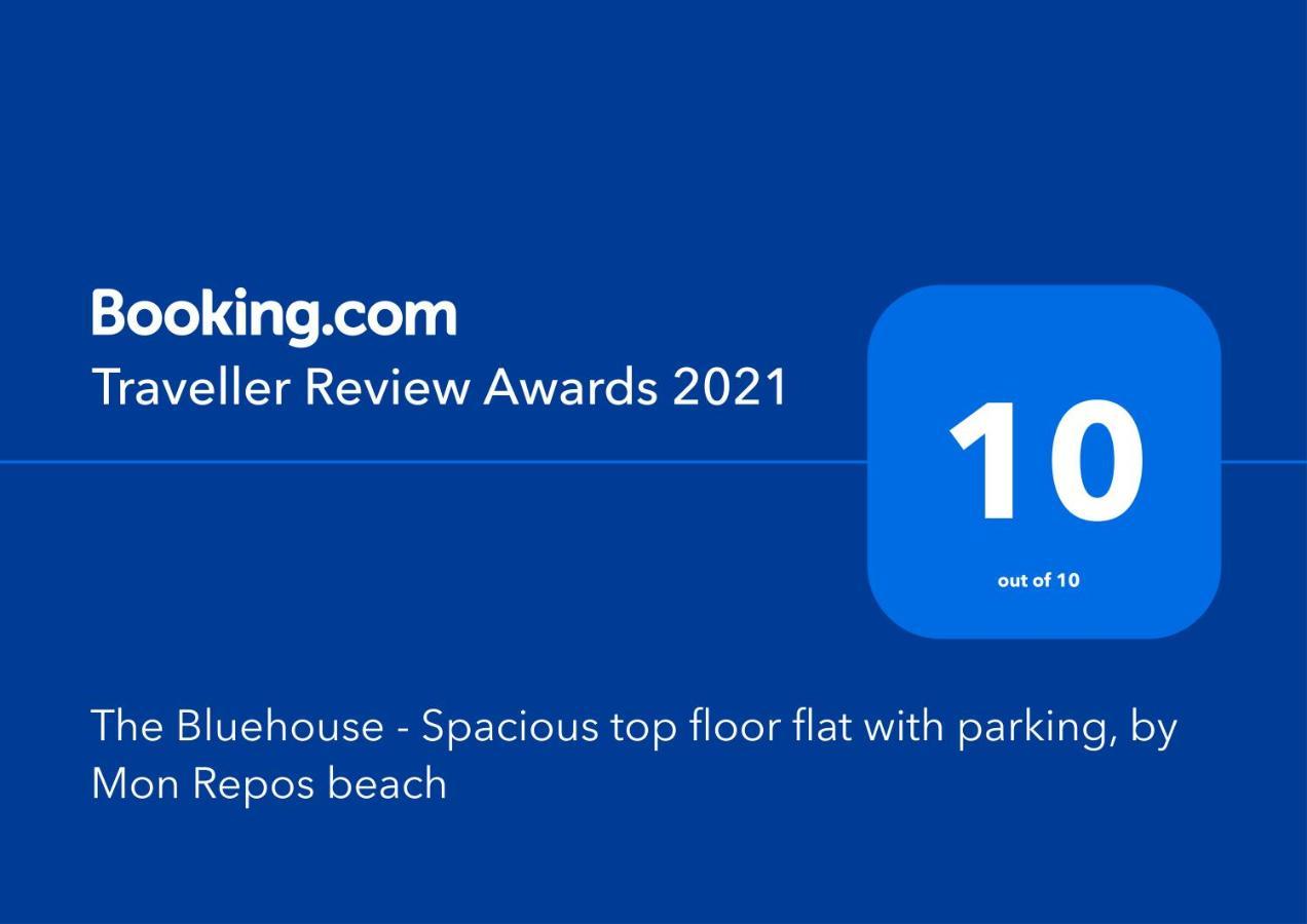 The Bluehouse - Spacious Top Floor Flat With Parking, By Mon Repos Beach Corfu  Luaran gambar
